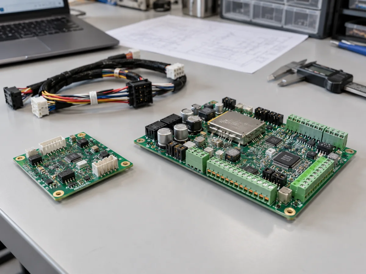 Examples of custom circuit boards with different interface and component requirements