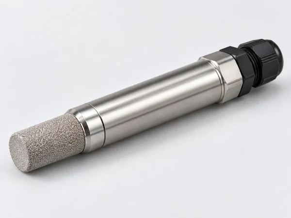 Sinter metal filtre uçlu ve kapalı gövdeli bitmiş endüstriyel nem sensörü probu